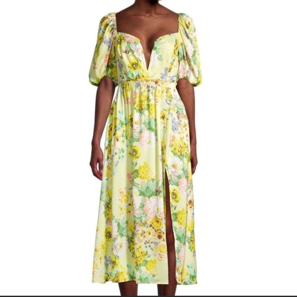 For Love & Lemons Leigh Floral Dress Size Large